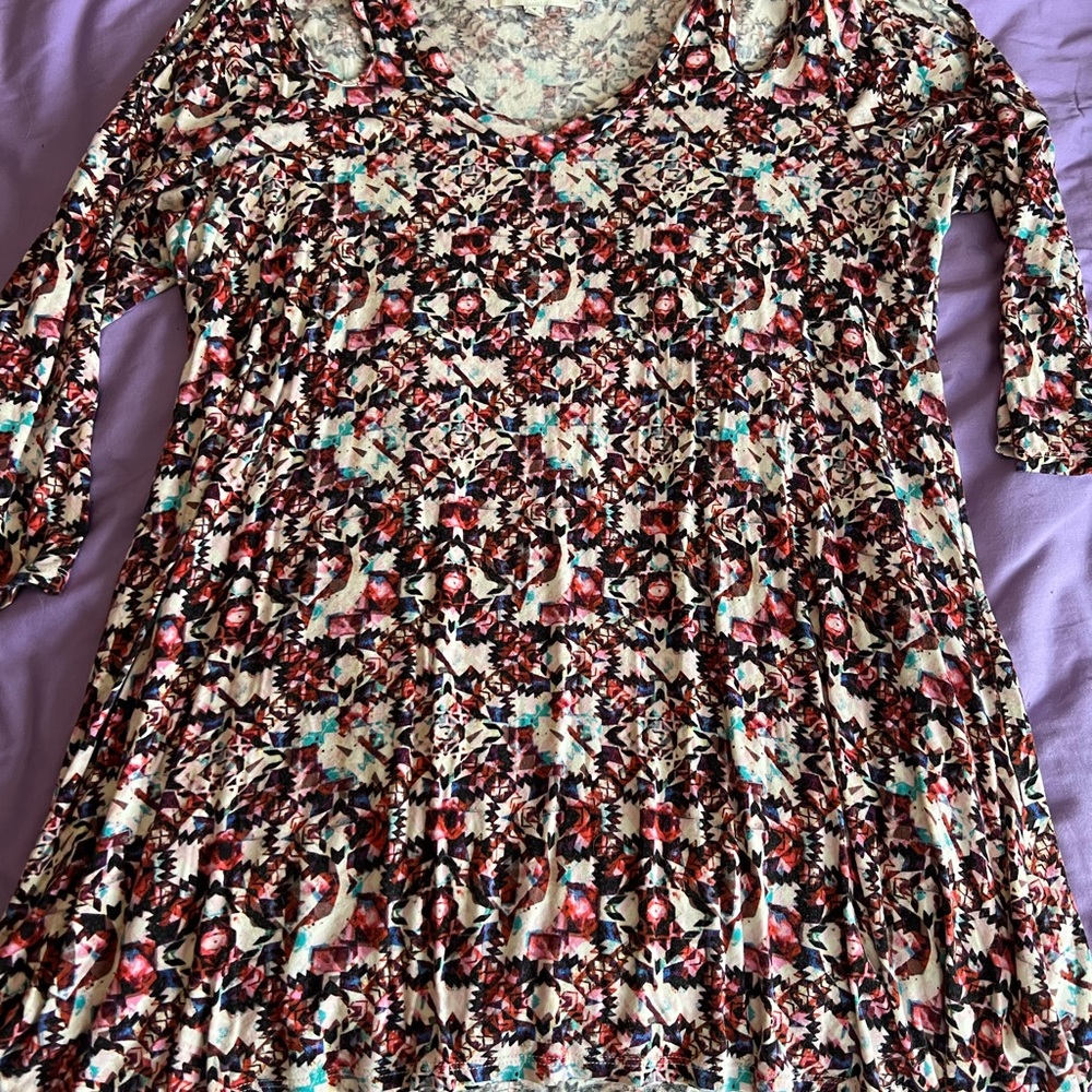 Rose & Olive Cold Shoulder Tunic